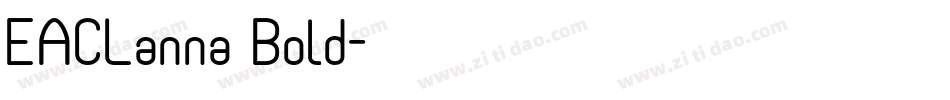 EACLanna Bold字体转换